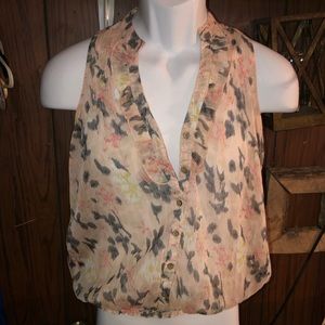 2/$15 AMERICAN RAG CIE see through blouse size SM NEW